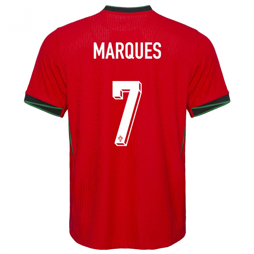 Mænd Portugal Vanessa Marques #7 Rød Hjemmebane Spillertrøjer 24-26 Trøje T-Shirt