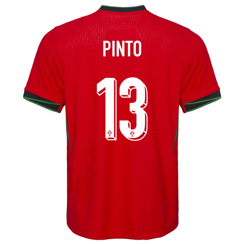 Mænd Portugal Fatima Pinto #13 Rød Hjemmebane Spillertrøjer 24-26 Trøje T-Shirt