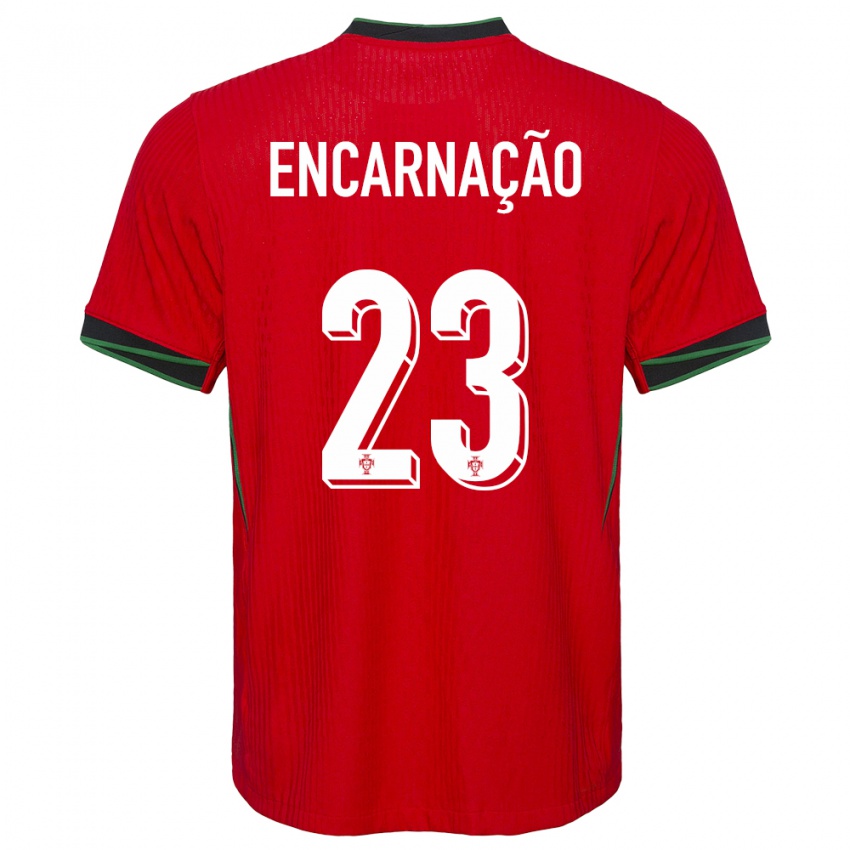 Mænd Portugal Telma Encarnacao #23 Rød Hjemmebane Spillertrøjer 24-26 Trøje T-Shirt