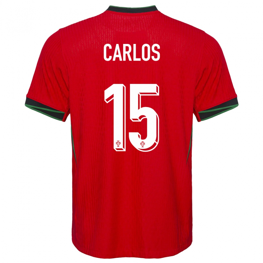 Mænd Portugal Ze Carlos #15 Rød Hjemmebane Spillertrøjer 24-26 Trøje T-Shirt