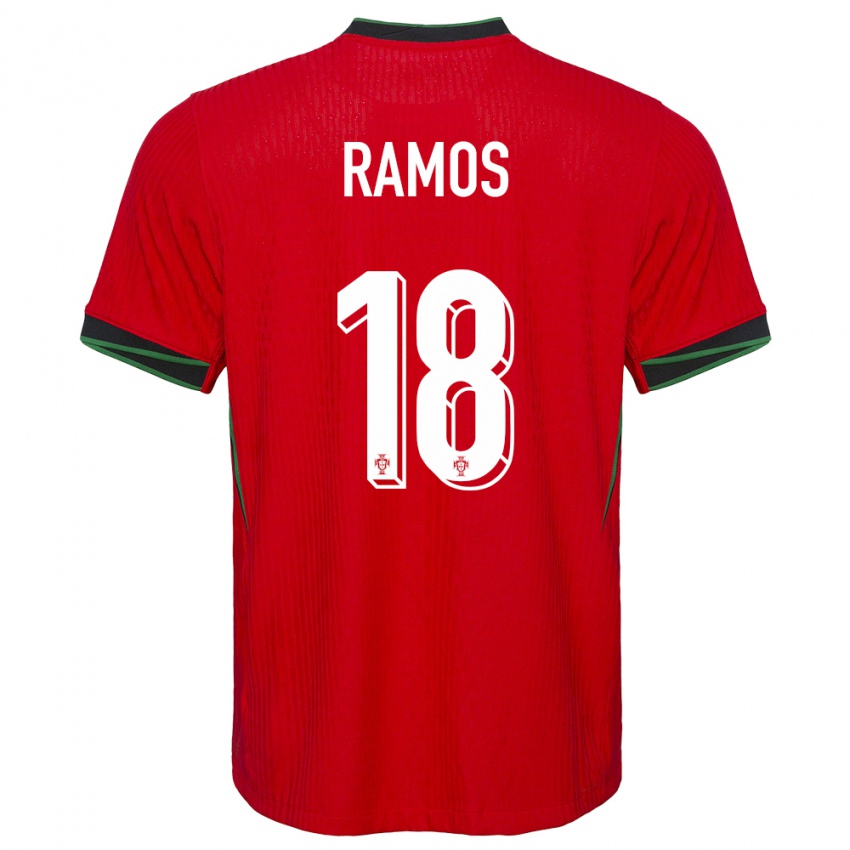 Mænd Portugal Goncalo Ramos #18 Rød Hjemmebane Spillertrøjer 24-26 Trøje T-Shirt