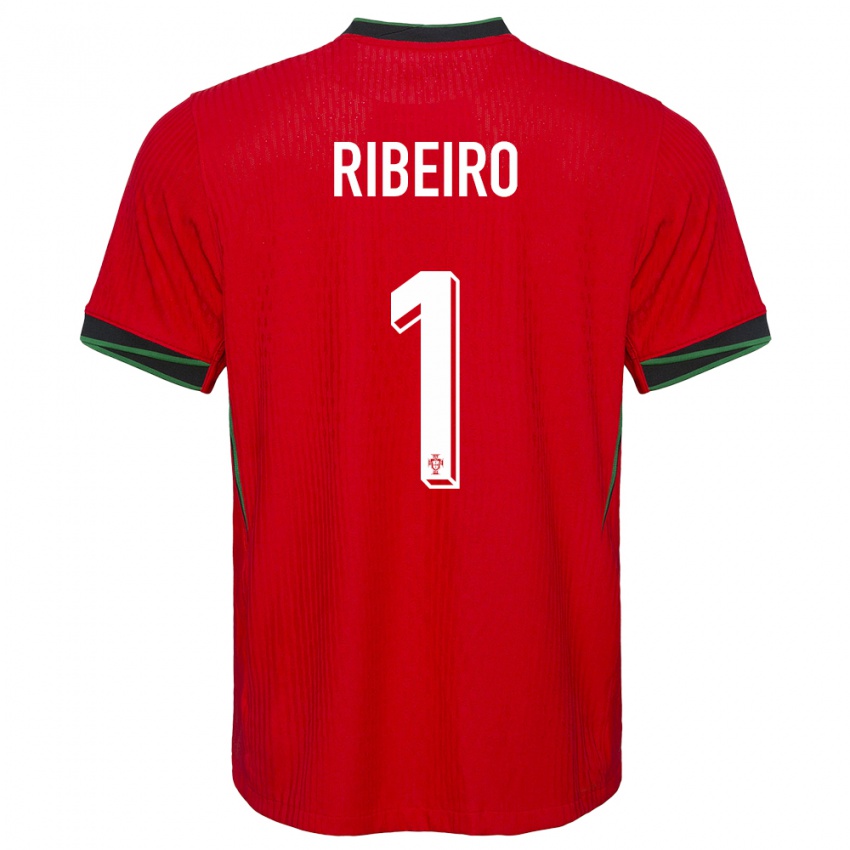 Mænd Portugal Goncalo Ribeiro #1 Rød Hjemmebane Spillertrøjer 24-26 Trøje T-Shirt