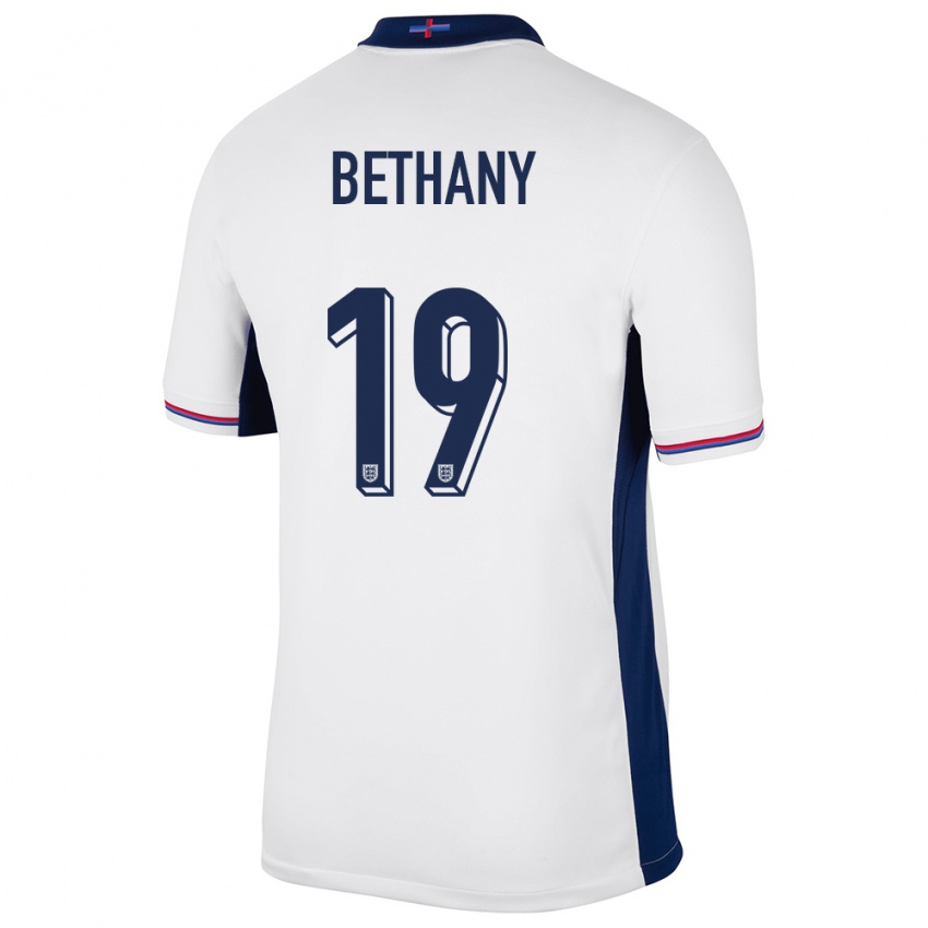 Mænd England Bethany England #19 Hvid Hjemmebane Spillertrøjer 24-26 Trøje T-Shirt