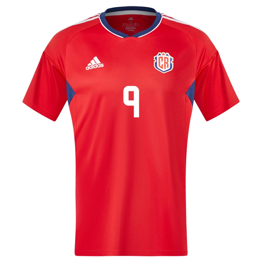 Mænd Costa Rica Carolina Venegas #9 Rød Hjemmebane Spillertrøjer 24-26 Trøje T-Shirt