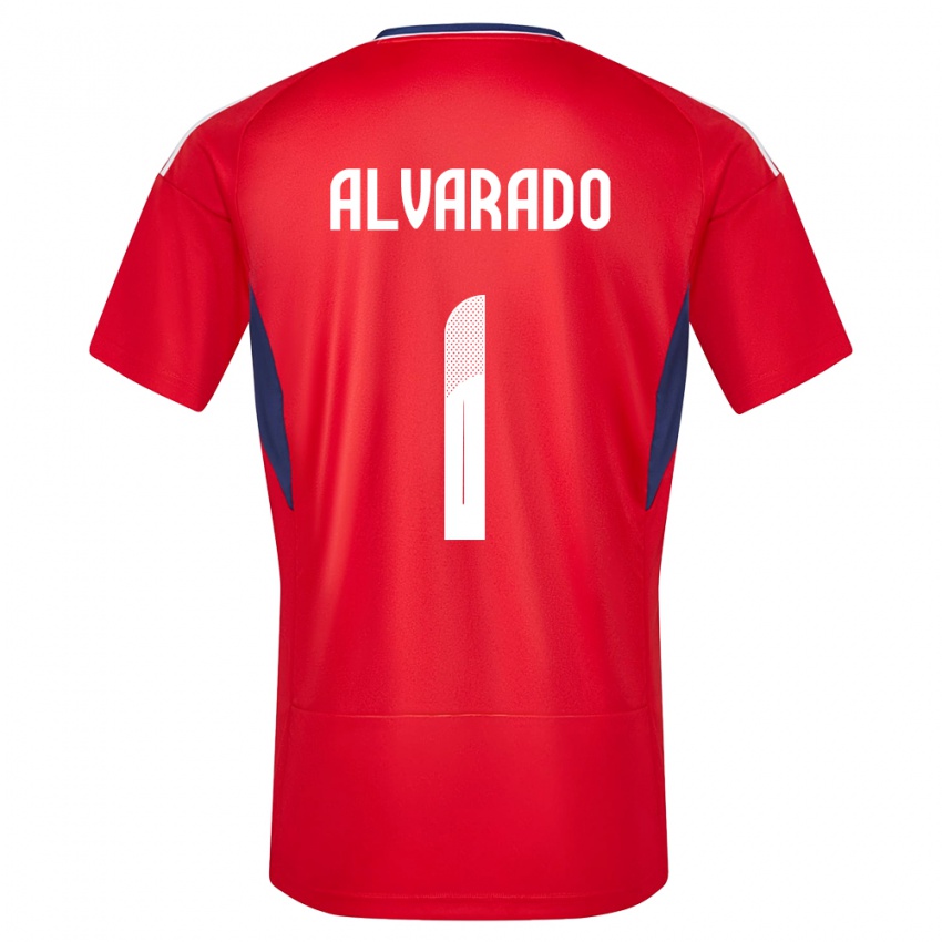 Mænd Costa Rica Esteban Alvarado #1 Rød Hjemmebane Spillertrøjer 24-26 Trøje T-Shirt