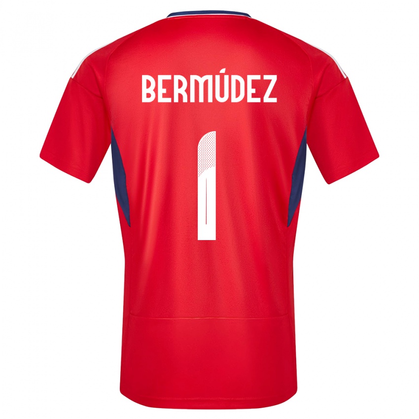 Mænd Costa Rica Noelia Bermudez #1 Rød Hjemmebane Spillertrøjer 24-26 Trøje T-Shirt