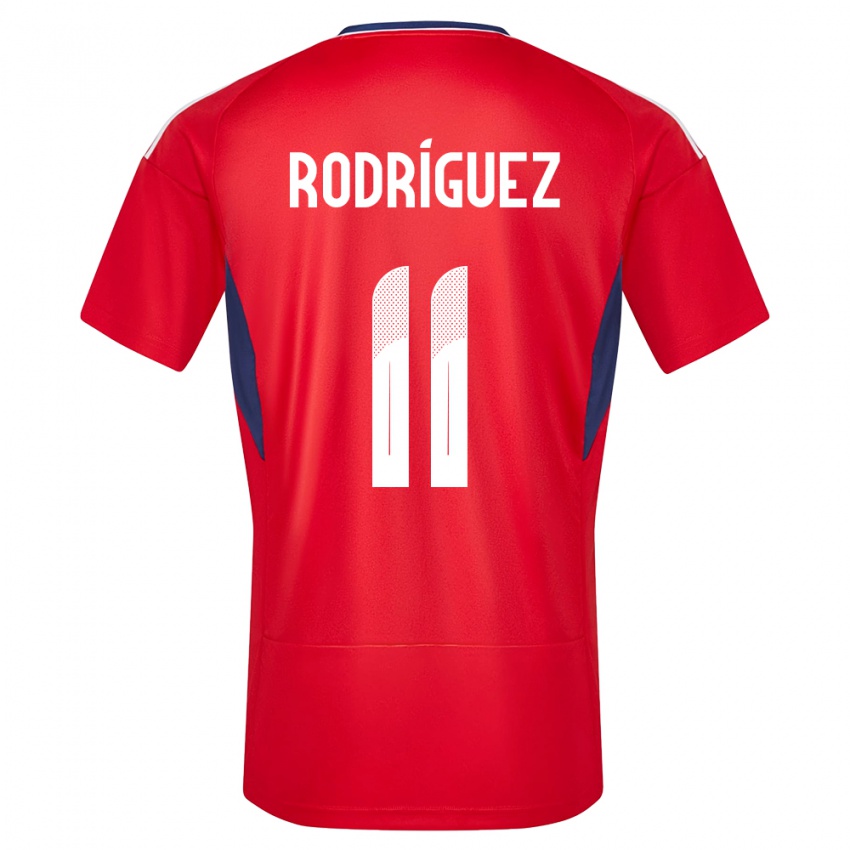 Mænd Costa Rica Raquel Rodriguez #11 Rød Hjemmebane Spillertrøjer 24-26 Trøje T-Shirt