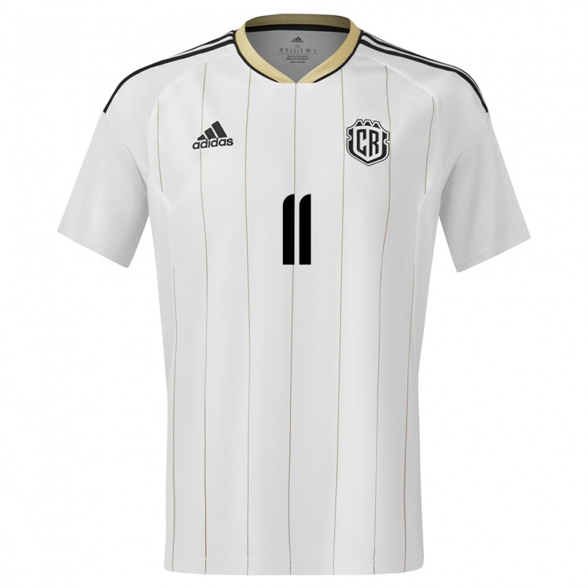 Mænd Costa Rica Raquel Rodriguez #11 Hvid Udebane Spillertrøjer 24-26 Trøje T-Shirt