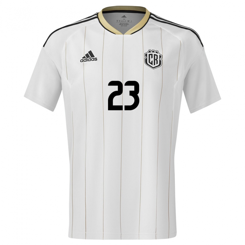 Mænd Costa Rica Daniela Solera #23 Hvid Udebane Spillertrøjer 24-26 Trøje T-Shirt