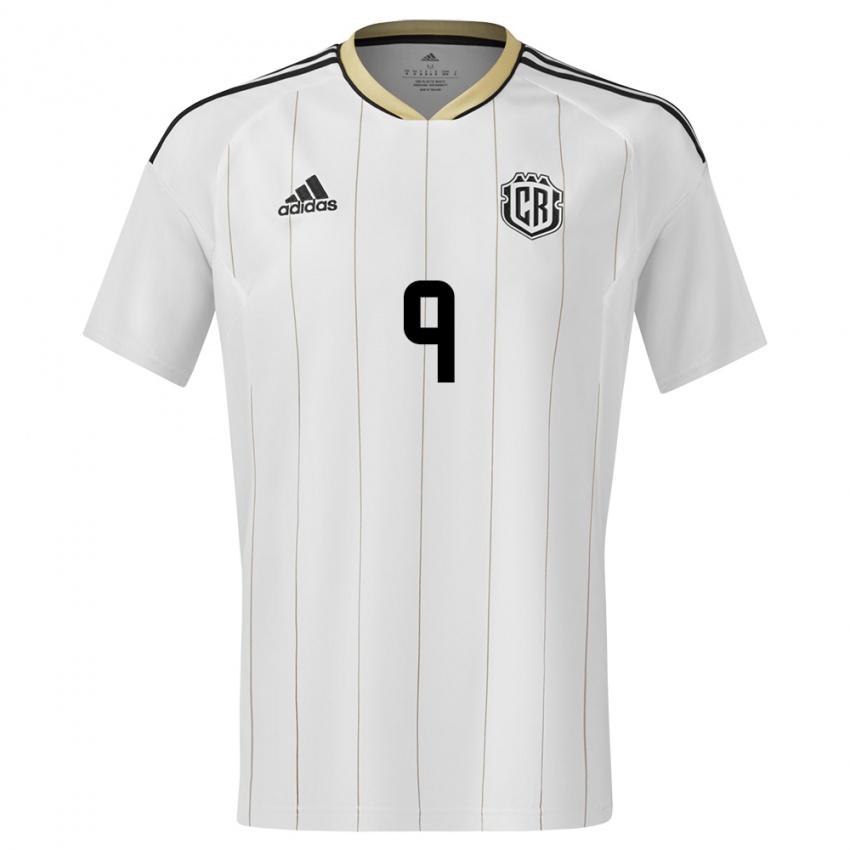 Mænd Costa Rica Carolina Venegas #9 Hvid Udebane Spillertrøjer 24-26 Trøje T-Shirt
