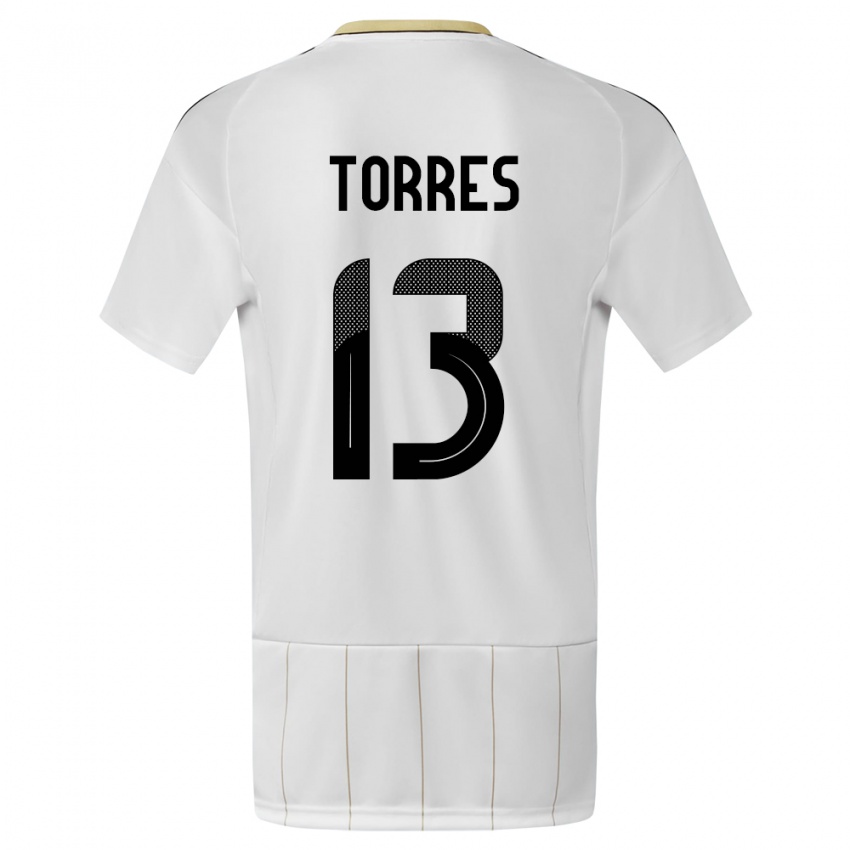 Mænd Costa Rica Gerson Torres #13 Hvid Udebane Spillertrøjer 24-26 Trøje T-Shirt