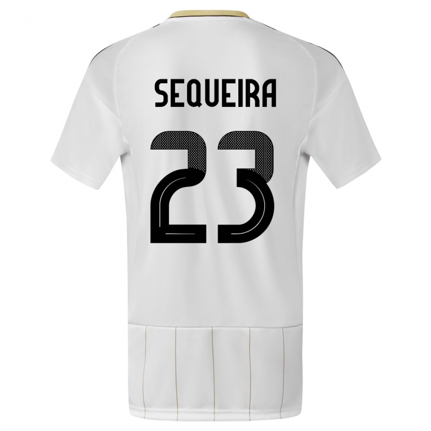 Mænd Costa Rica Patrick Sequeira #23 Hvid Udebane Spillertrøjer 24-26 Trøje T-Shirt