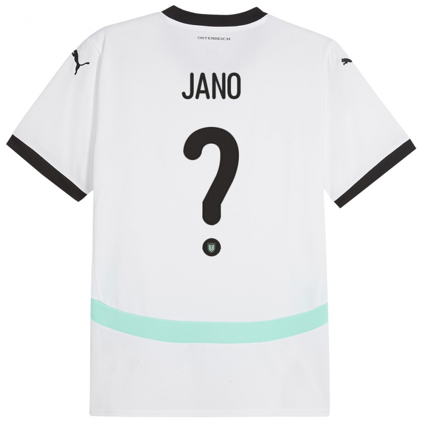 Mænd Østrig Zeteny Jano #0 Hvid Udebane Spillertrøjer 24-26 Trøje T-Shirt
