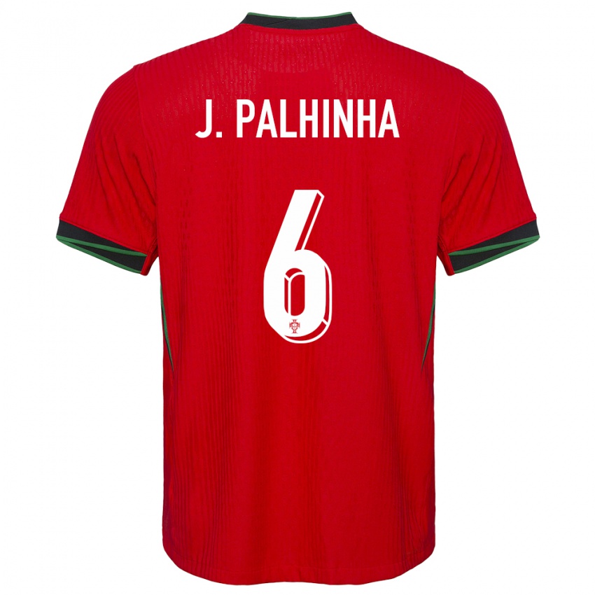 Kvinder Portugal Joao Palhinha #6 Rød Hjemmebane Spillertrøjer 24-26 Trøje T-Shirt