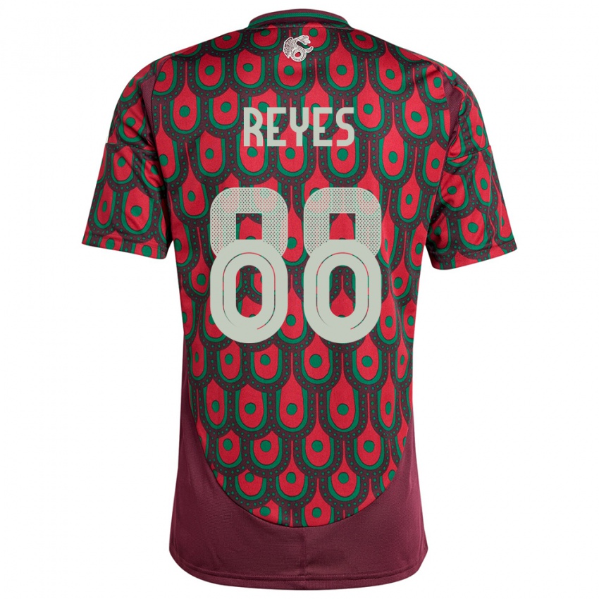 Kvinder Mexico Maricarmen Reyes #88 Rødbrun Hjemmebane Spillertrøjer 24-26 Trøje T-Shirt