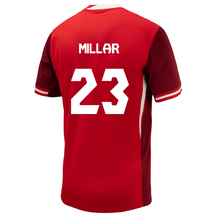 Kvinder Canada Liam Millar #23 Rød Hjemmebane Spillertrøjer 24-26 Trøje T-Shirt