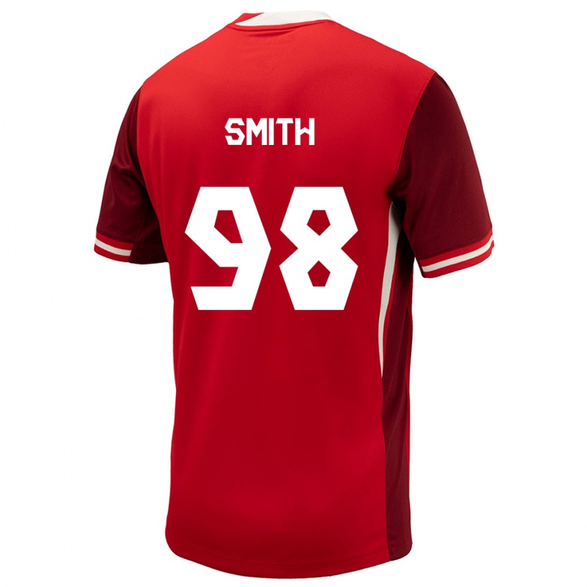 Kvinder Canada Olivia Smith #98 Rød Hjemmebane Spillertrøjer 24-26 Trøje T-Shirt