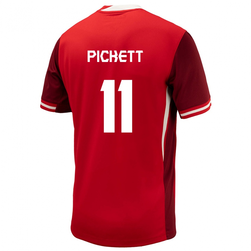 Kvinder Canada Victoria Pickett #11 Rød Hjemmebane Spillertrøjer 24-26 Trøje T-Shirt