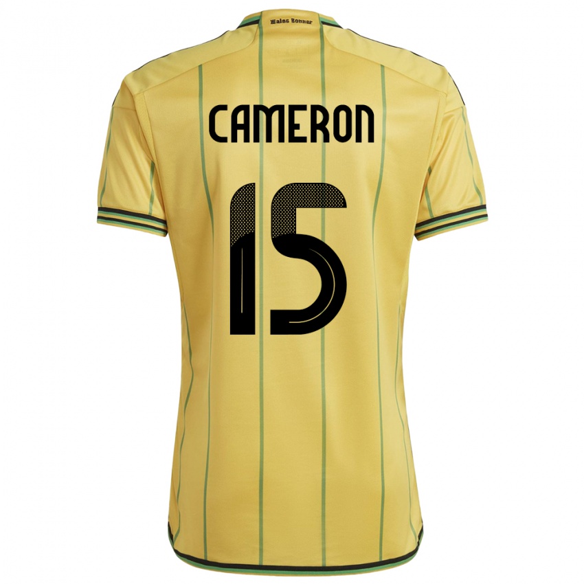 Kvinder Jamaica Tiffany Cameron #15 Gul Hjemmebane Spillertrøjer 24-26 Trøje T-Shirt