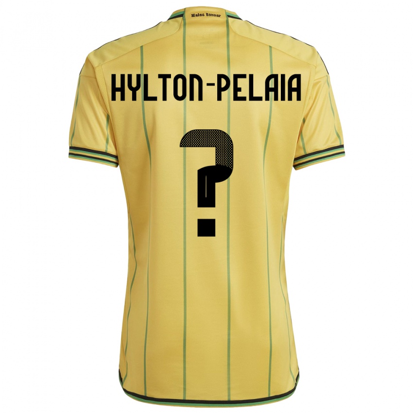 Kvinder Jamaica Jayda Hylton-Pelaia #0 Gul Hjemmebane Spillertrøjer 24-26 Trøje T-Shirt