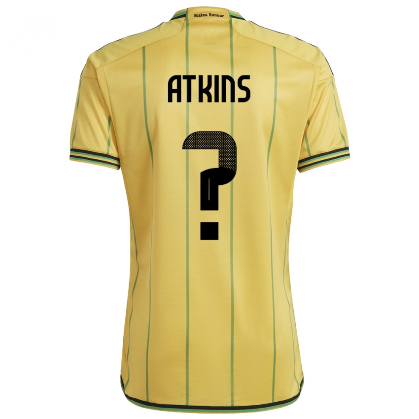 Kvinder Jamaica Maliah Atkins #0 Gul Hjemmebane Spillertrøjer 24-26 Trøje T-Shirt