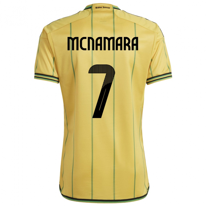 Kvinder Jamaica Peyton Mcnamara #7 Gul Hjemmebane Spillertrøjer 24-26 Trøje T-Shirt