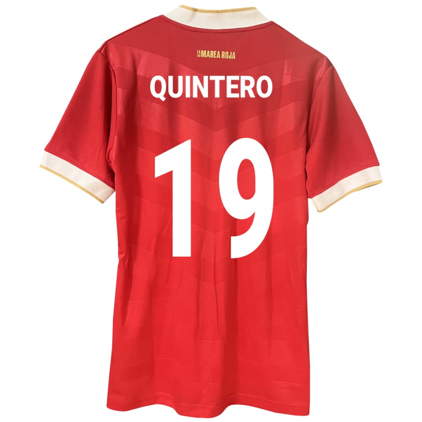 Kvinder Panama Alberto Quintero #19 Rød Hjemmebane Spillertrøjer 24-26 Trøje T-Shirt