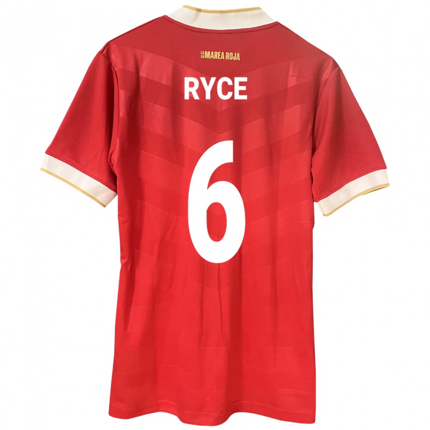 Kvinder Panama Anel Ryce #6 Rød Hjemmebane Spillertrøjer 24-26 Trøje T-Shirt
