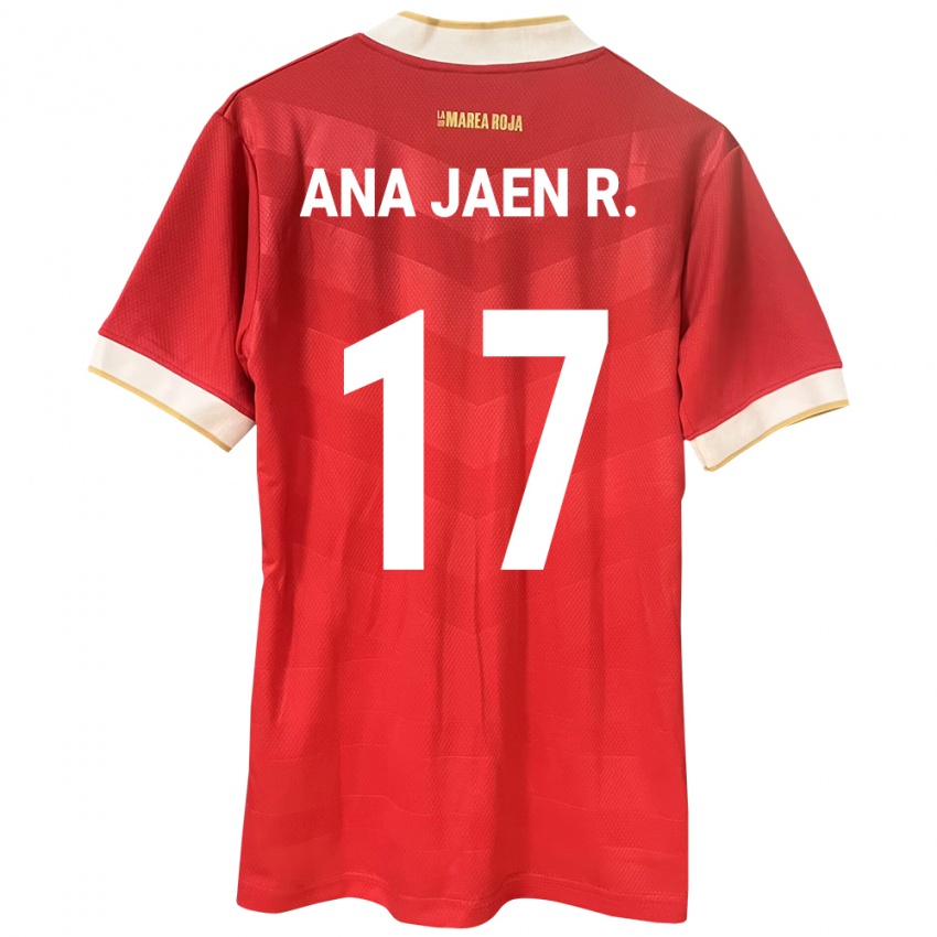 Kvinder Panama Ana Jaén Rodríguez #17 Rød Hjemmebane Spillertrøjer 24-26 Trøje T-Shirt