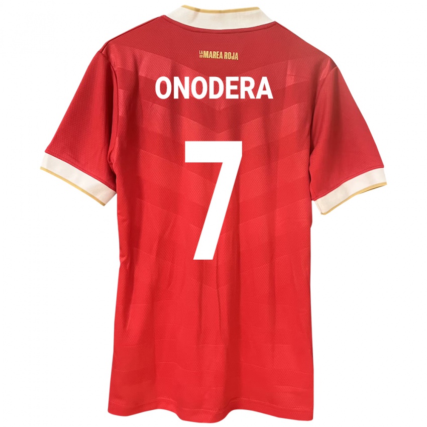Kvinder Panama Alison Onodera #7 Rød Hjemmebane Spillertrøjer 24-26 Trøje T-Shirt