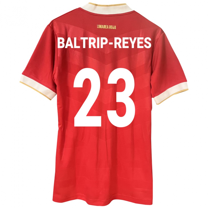 Kvinder Panama Carina Baltrip-Reyes #23 Rød Hjemmebane Spillertrøjer 24-26 Trøje T-Shirt