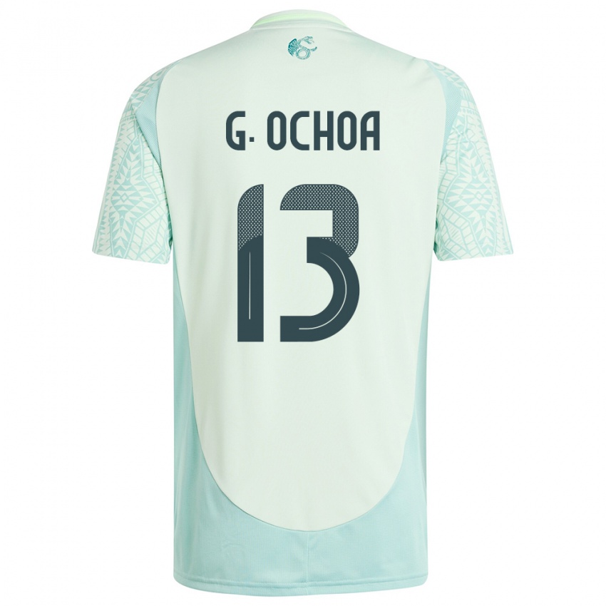 Kvinder Mexico Guillermo Ochoa #13 Linen Grøn Udebane Spillertrøjer 24-26 Trøje T-Shirt