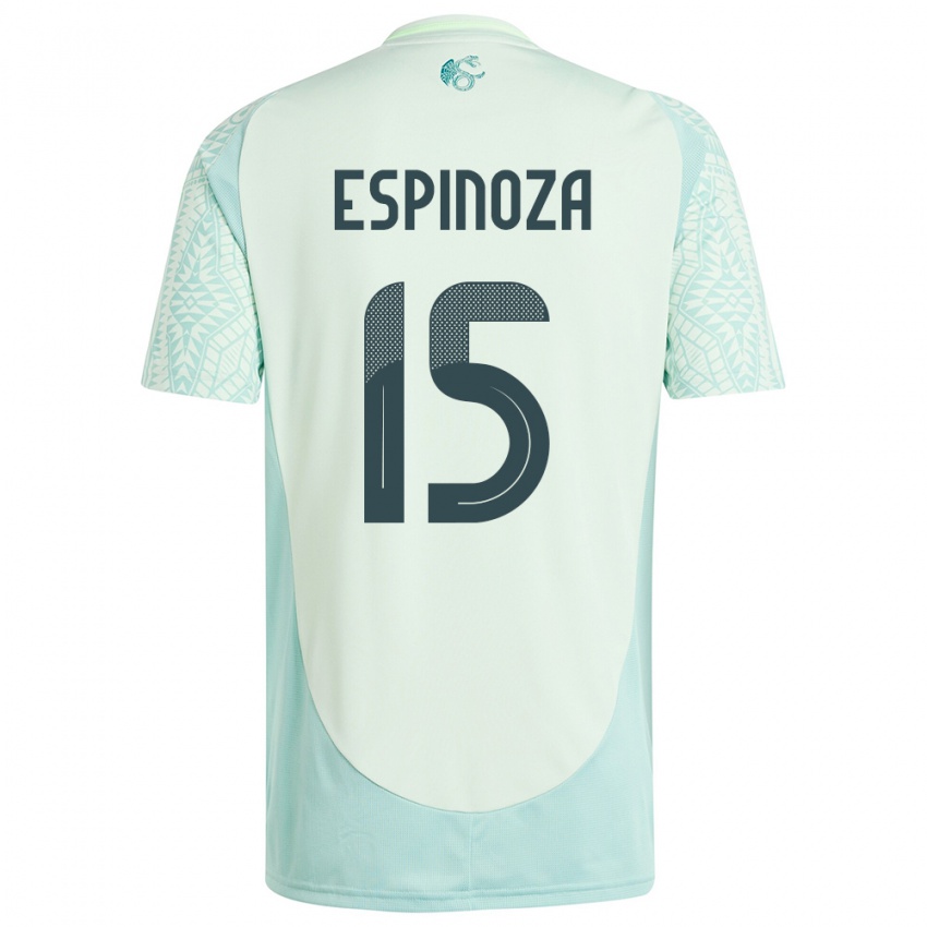 Kvinder Mexico Greta Espinoza #15 Linen Grøn Udebane Spillertrøjer 24-26 Trøje T-Shirt