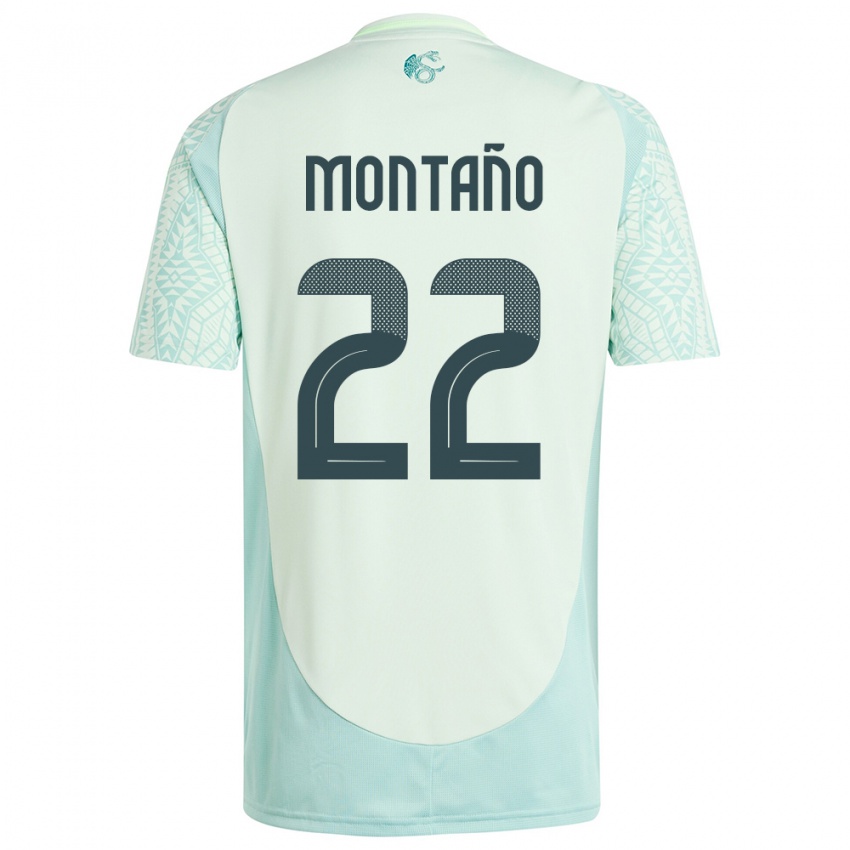 Kvinder Mexico Andres Montano #22 Linen Grøn Udebane Spillertrøjer 24-26 Trøje T-Shirt