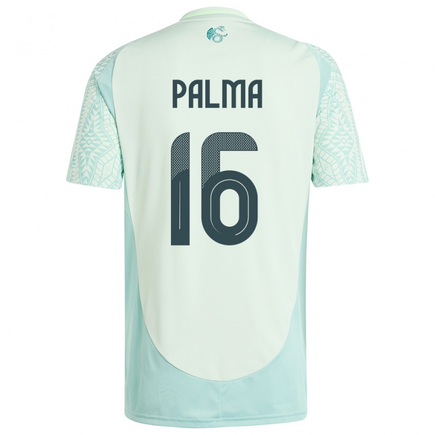 Kvinder Mexico Rafael Palma #16 Linen Grøn Udebane Spillertrøjer 24-26 Trøje T-Shirt