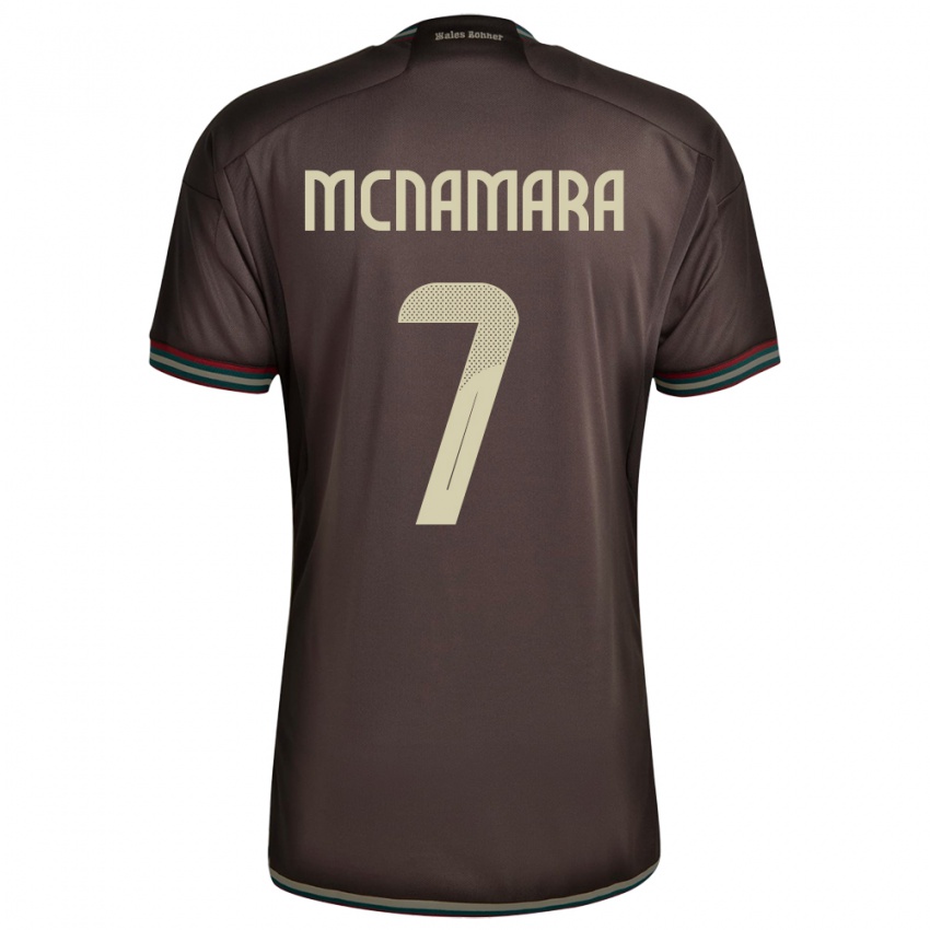 Kvinder Jamaica Peyton Mcnamara #7 Nat Brun Udebane Spillertrøjer 24-26 Trøje T-Shirt