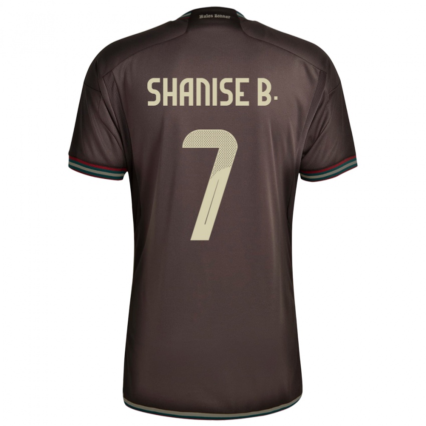 Kvinder Jamaica Shanise Buckley #7 Nat Brun Udebane Spillertrøjer 24-26 Trøje T-Shirt