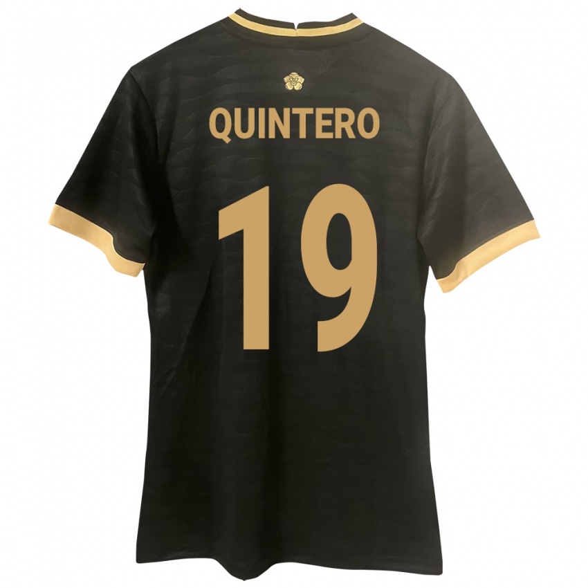 Kvinder Panama Alberto Quintero #19 Sort Udebane Spillertrøjer 24-26 Trøje T-Shirt