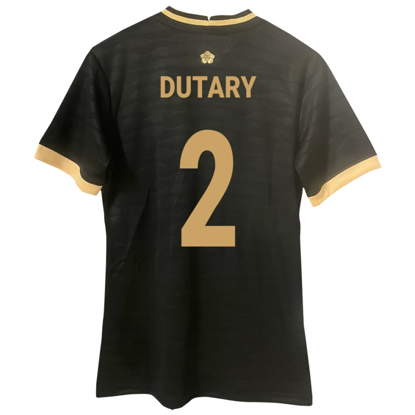Kvinder Panama Claudia Dutary #2 Sort Udebane Spillertrøjer 24-26 Trøje T-Shirt