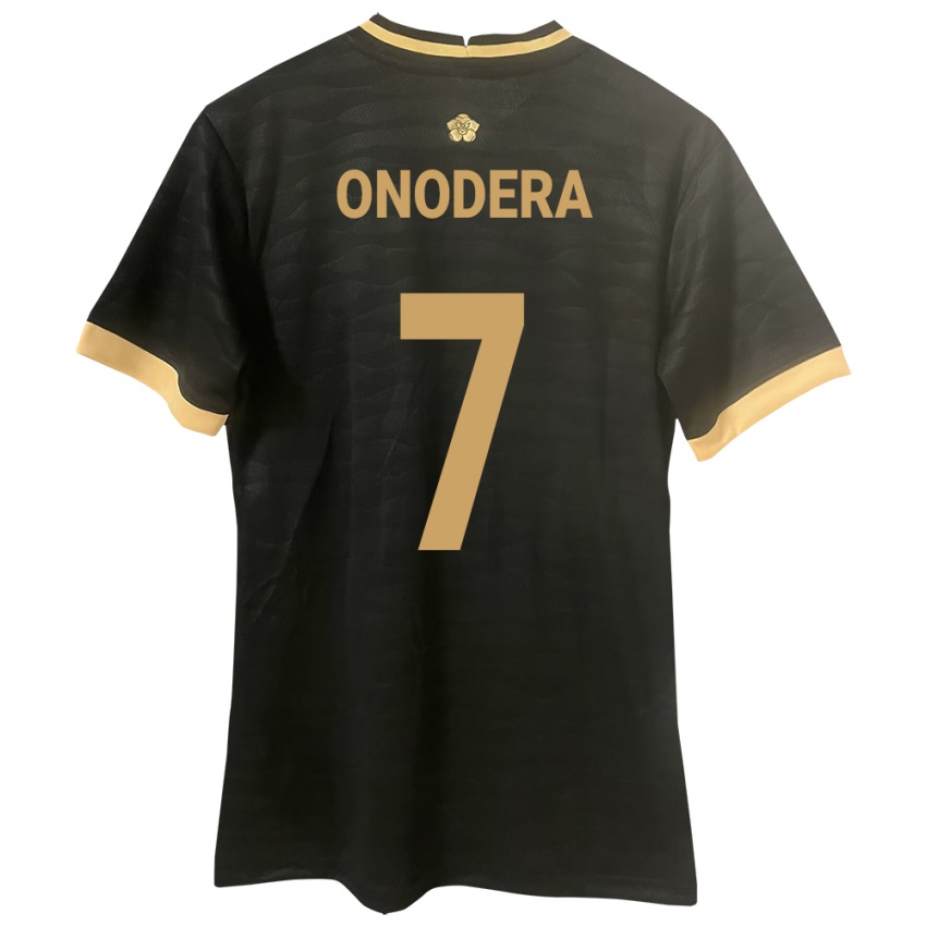 Kvinder Panama Alison Onodera #7 Sort Udebane Spillertrøjer 24-26 Trøje T-Shirt