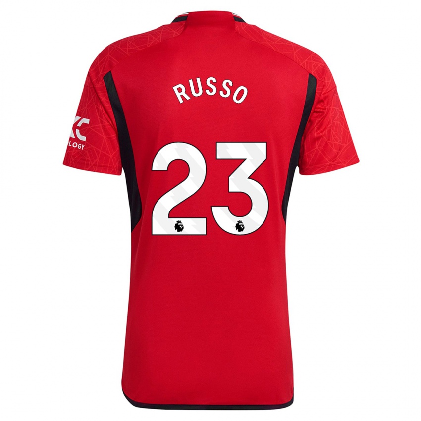 Børn Alessia Russo #23 Rød Hjemmebane Spillertrøjer 2023/24 Trøje T-Shirt