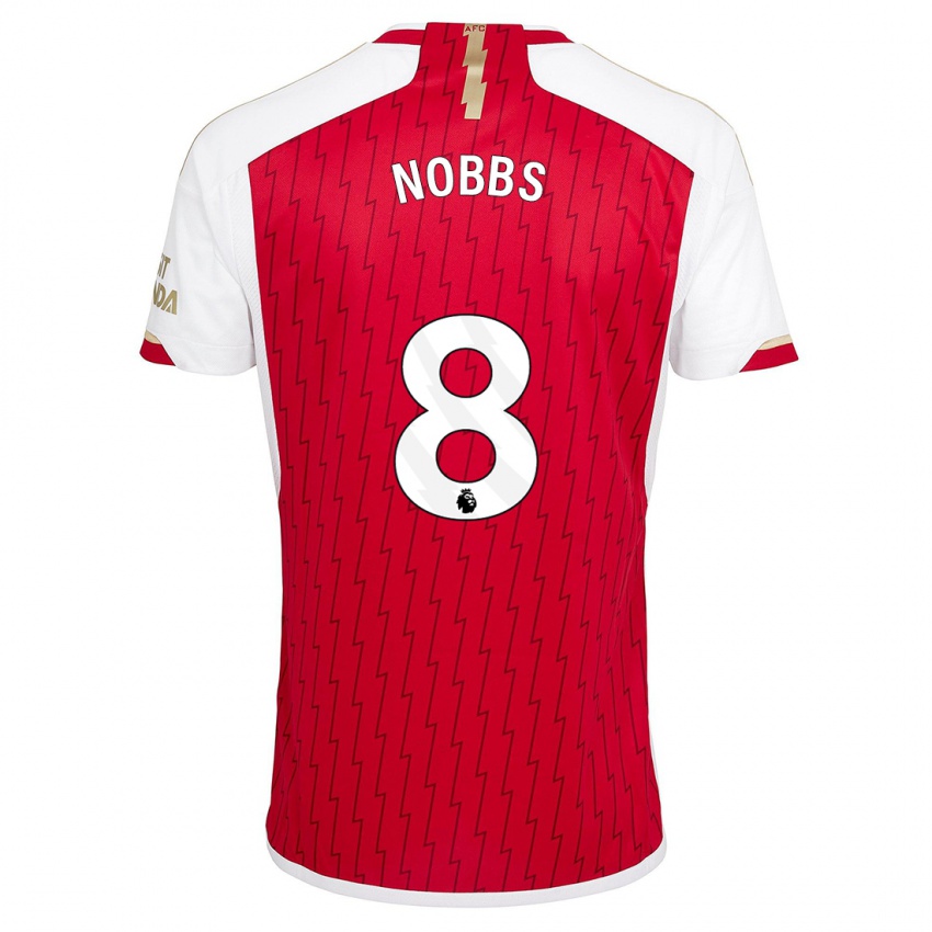 Børn Nobbs #8 Rød Hjemmebane Spillertrøjer 2023/24 Trøje T-Shirt