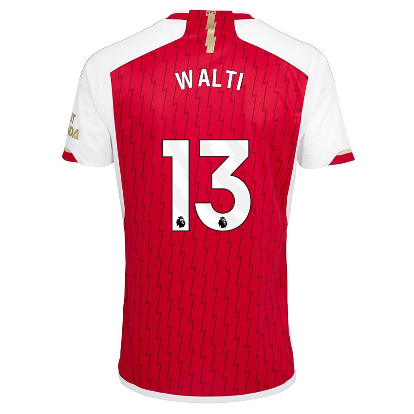 Børn Lia Walti #13 Rød Hjemmebane Spillertrøjer 2023/24 Trøje T-Shirt