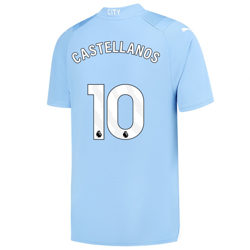 Børn Deyna Castellanos #10 Lyseblå Hjemmebane Spillertrøjer 2023/24 Trøje T-Shirt