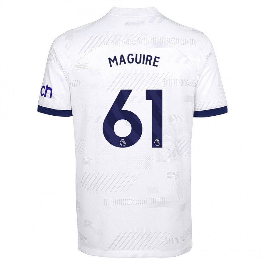 Børn Aaron Maguire #61 Hvid Hjemmebane Spillertrøjer 2023/24 Trøje T-Shirt