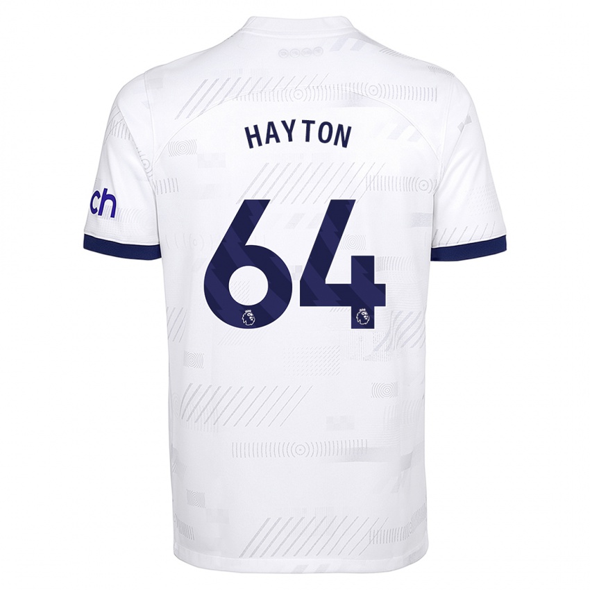 Børn Adam Hayton #64 Hvid Hjemmebane Spillertrøjer 2023/24 Trøje T-Shirt