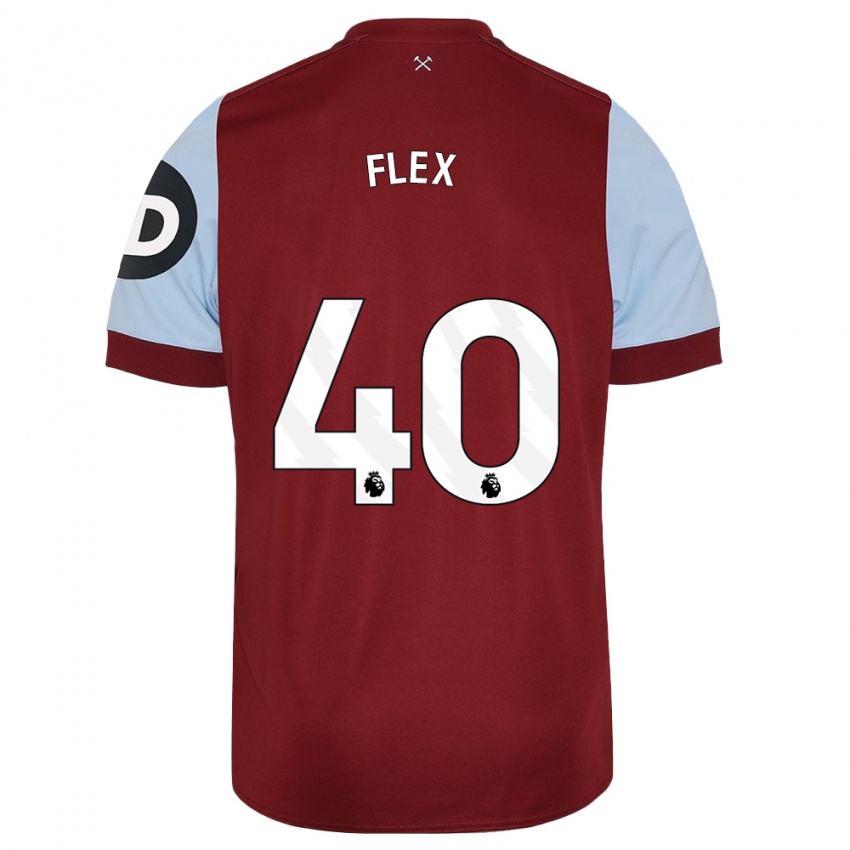 Børn Armstrong Oko Flex #40 Rødbrun Hjemmebane Spillertrøjer 2023/24 Trøje T-Shirt