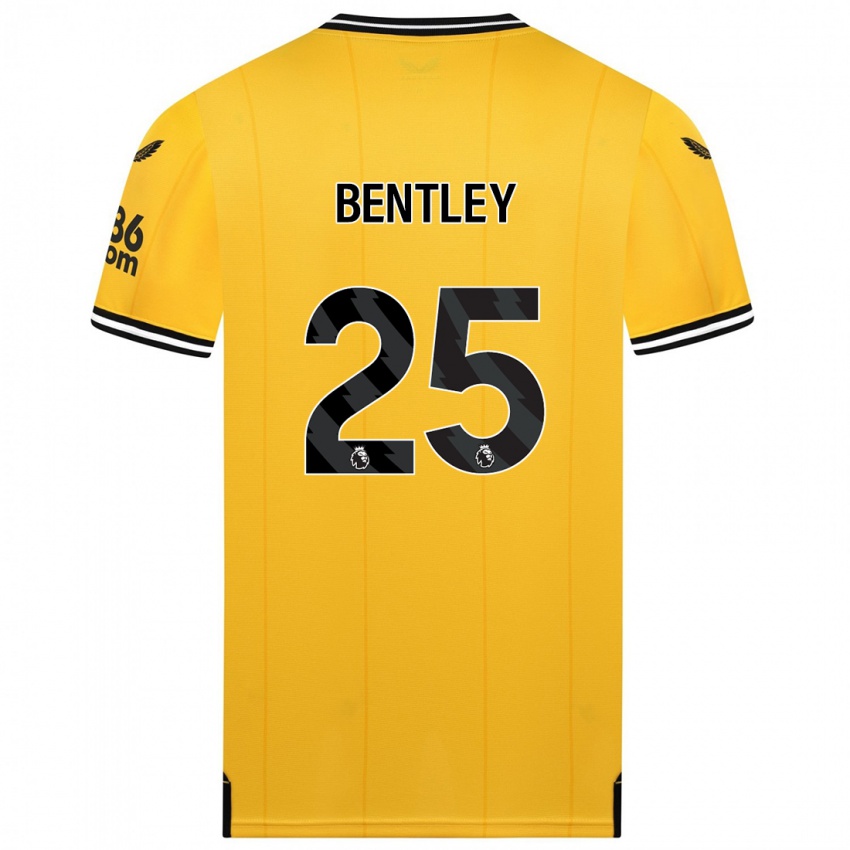 Børn Daniel Bentley #25 Gul Hjemmebane Spillertrøjer 2023/24 Trøje T-Shirt