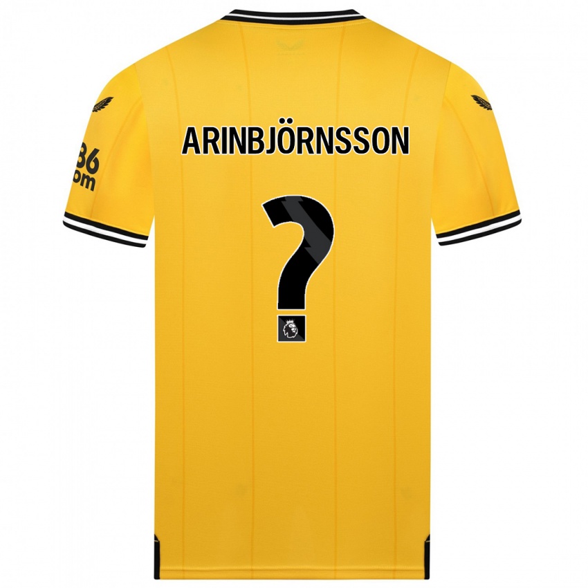 Børn Pálmi Rafn Arinbjörnsson #0 Gul Hjemmebane Spillertrøjer 2023/24 Trøje T-Shirt