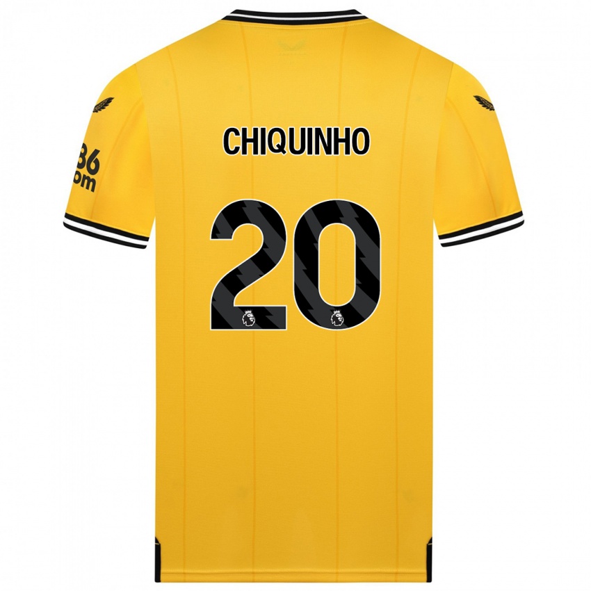 Børn Chiquinho #20 Gul Hjemmebane Spillertrøjer 2023/24 Trøje T-Shirt